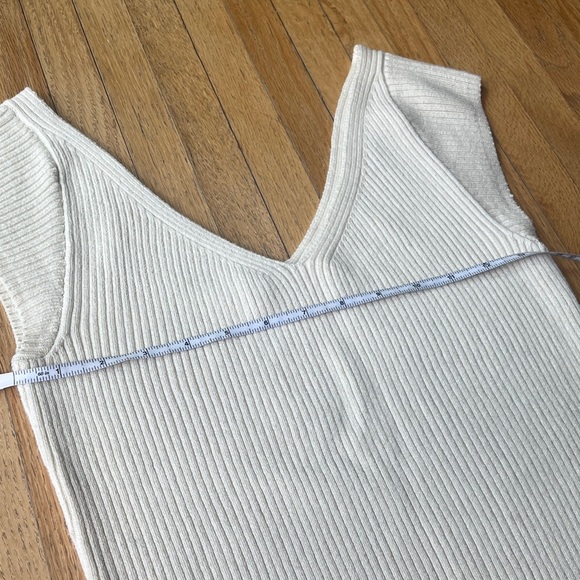 Mara Hoffman Cream Celine Short Sleeve Top - Picture 5 of 5